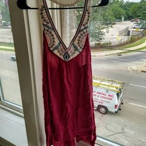 Bohemian flowy dress.